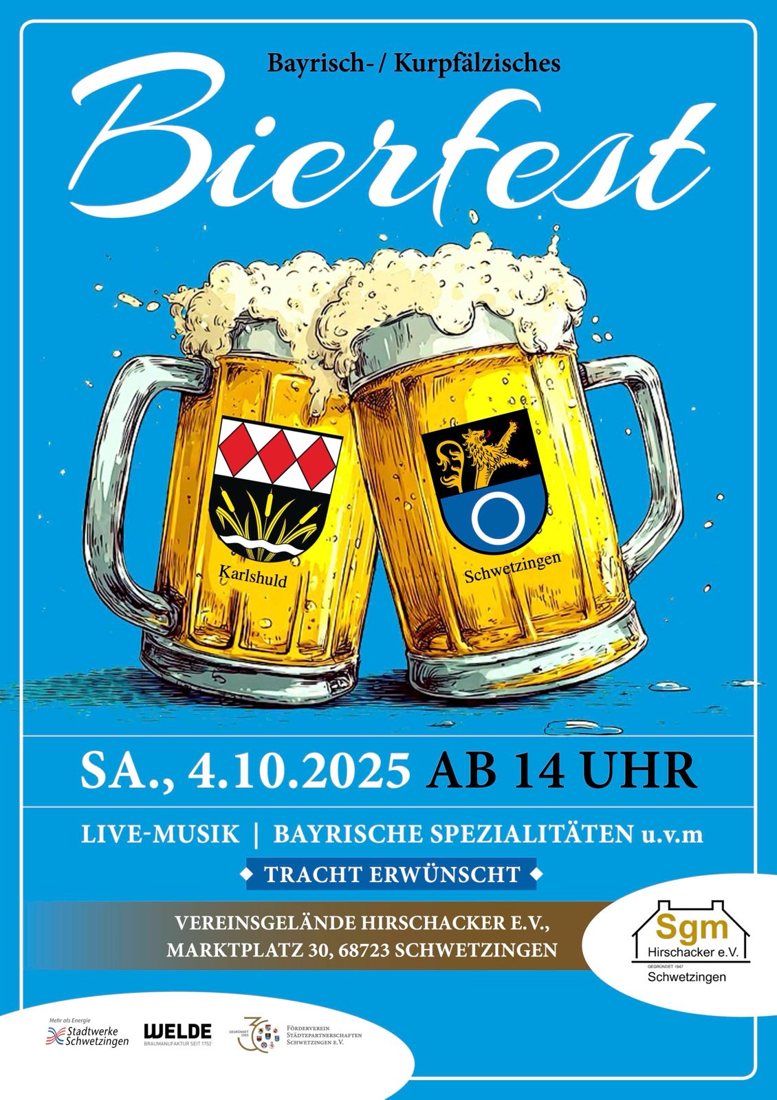 Mehr über den Artikel erfahren Bayrisch/Kurpfälzisches Bierfest 2025